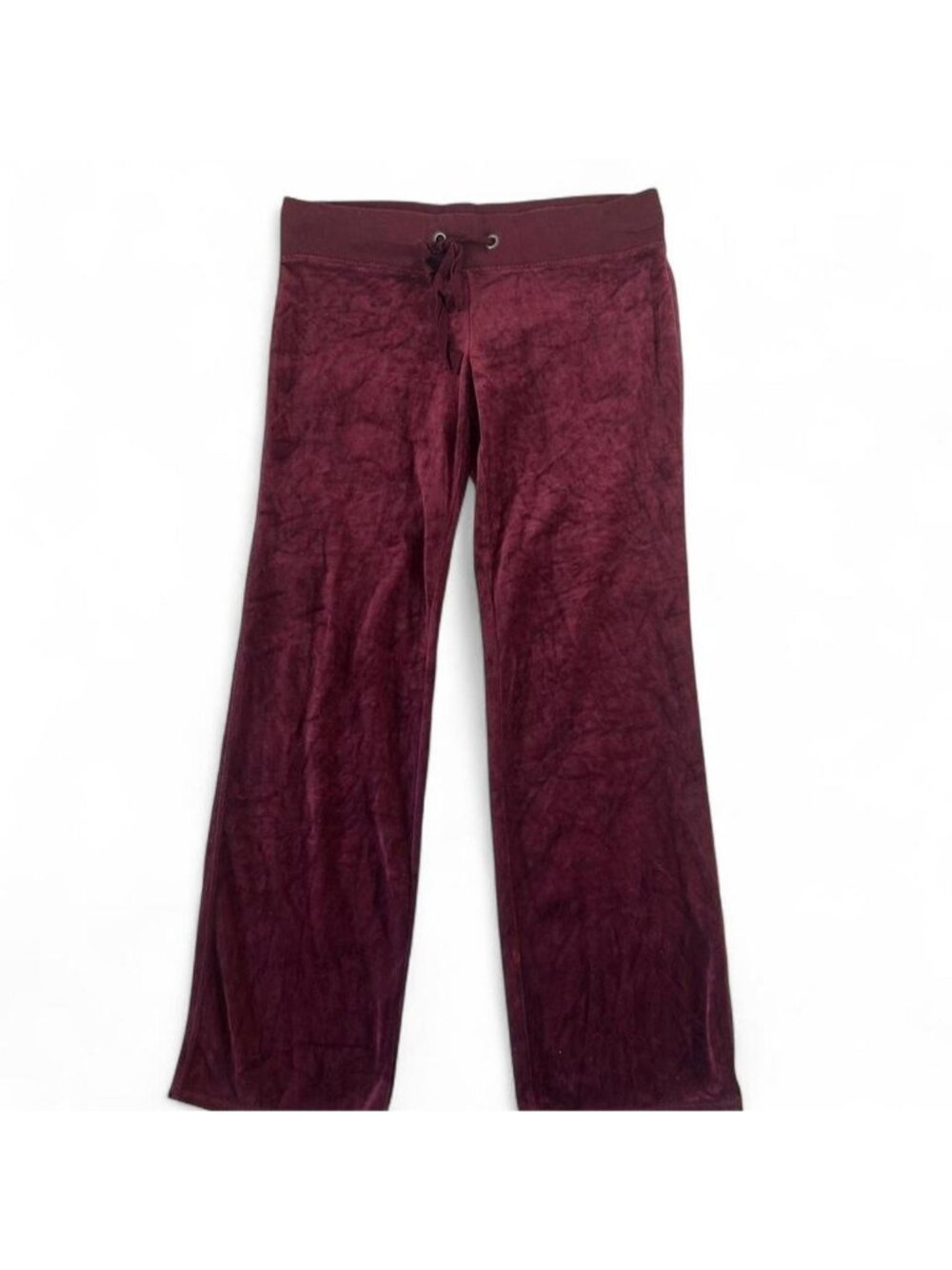 Y2K red juicy couture low rise flare tracksuit pants